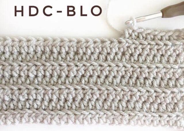 Complete Guide on half double crochet back loop