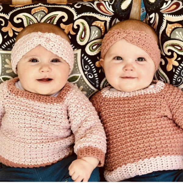 Crochet Even Moss Baby Sweater
