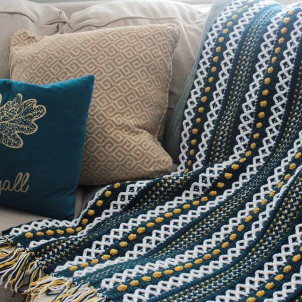 Crochet Modern Moss Stitch Blanket