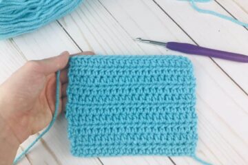 Herringbone Half Double Crochet tutorial