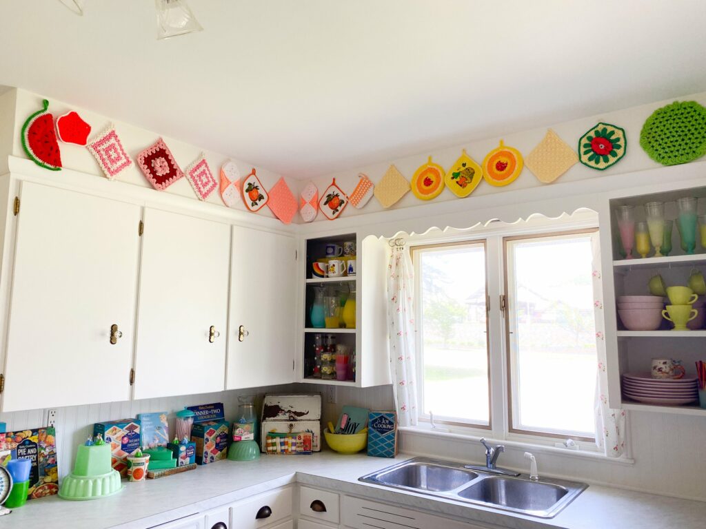 Crochet vintage pot holders