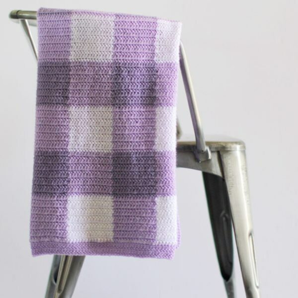 Purple Gingham Crochet Blanket: Step-By-Step Guide