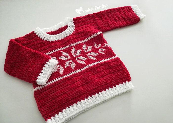 Quick Guide to Crochet Christmas Baby Sweater