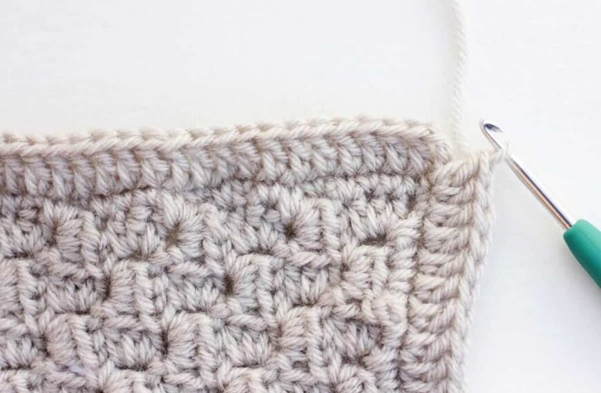 Step-By-Step Guide Tutorial Guide to crochet ribbed border for blankets