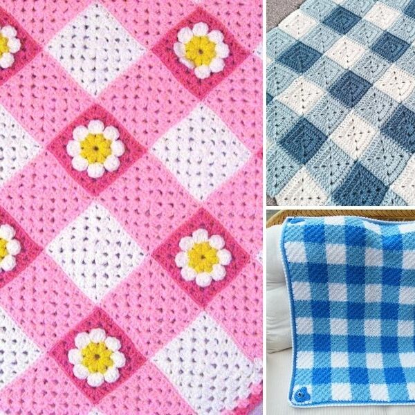How to Crochet a Gingham Blanket