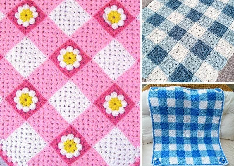 How to Crochet a Gingham Blanket