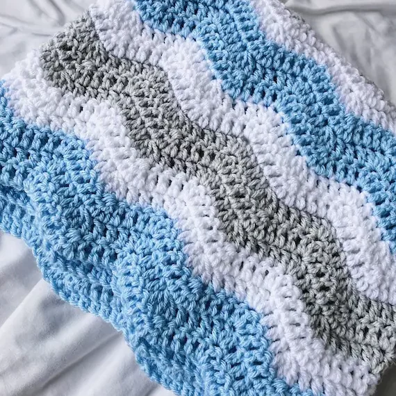 blue crochet blanket patterns