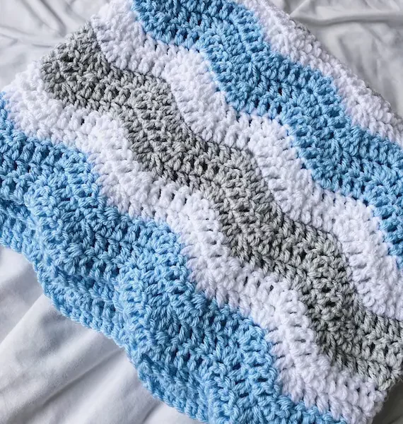 blue crochet blanket patterns