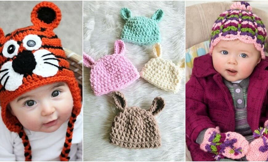Explore 30 Easy Crochet Baby Hat Patterns