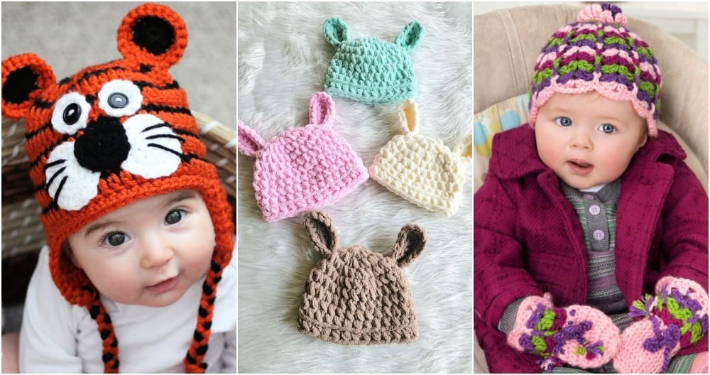 Explore 30 Easy Crochet Baby Hat Patterns