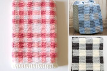 Crochet Gingham Blanket Patterns