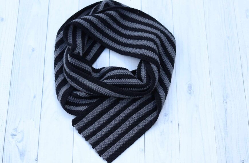 Best striped scarf crochet pattern