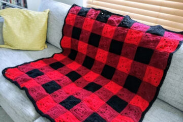 How to make buffalo plaid crochet blanket