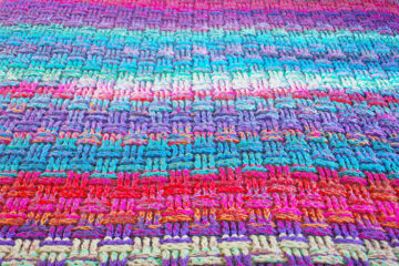 Crochet Basketweave Blanket tutorial