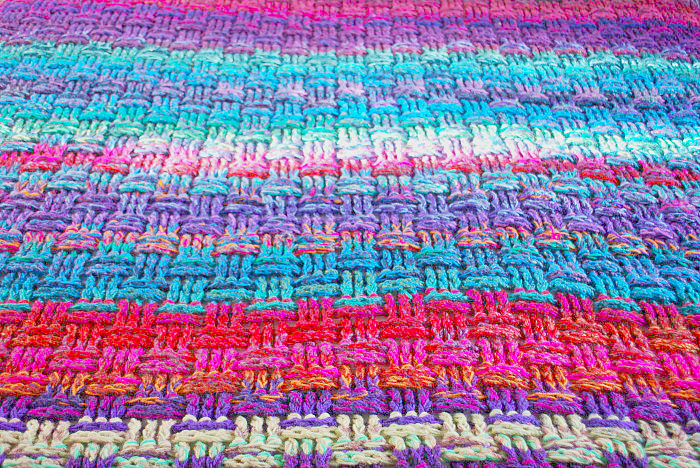 Crochet Basketweave Blanket tutorial