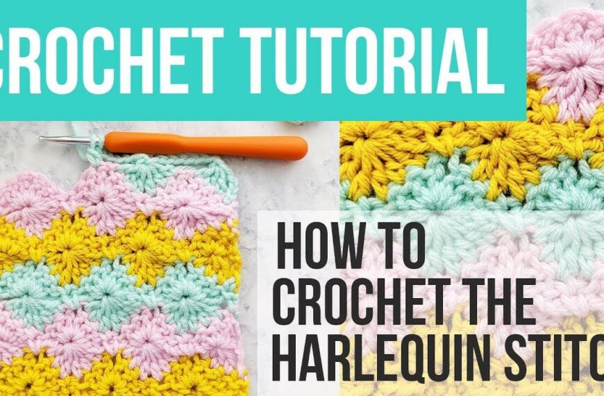 Learn to master the beautiful Harlequin stitch in crocheting with this easy-to-follow tutorial ideal for both beginners and experienced.