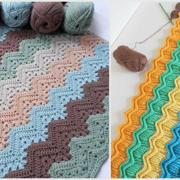 Crochet Simple Ripple Stitch tutorial