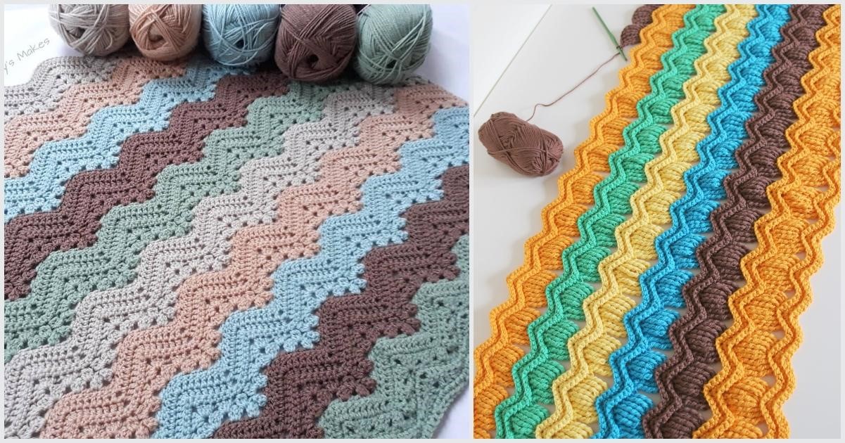 Crochet Simple Ripple Stitch tutorial